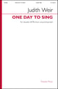 One Day to Sing SATB/SATB choral sheet music cover